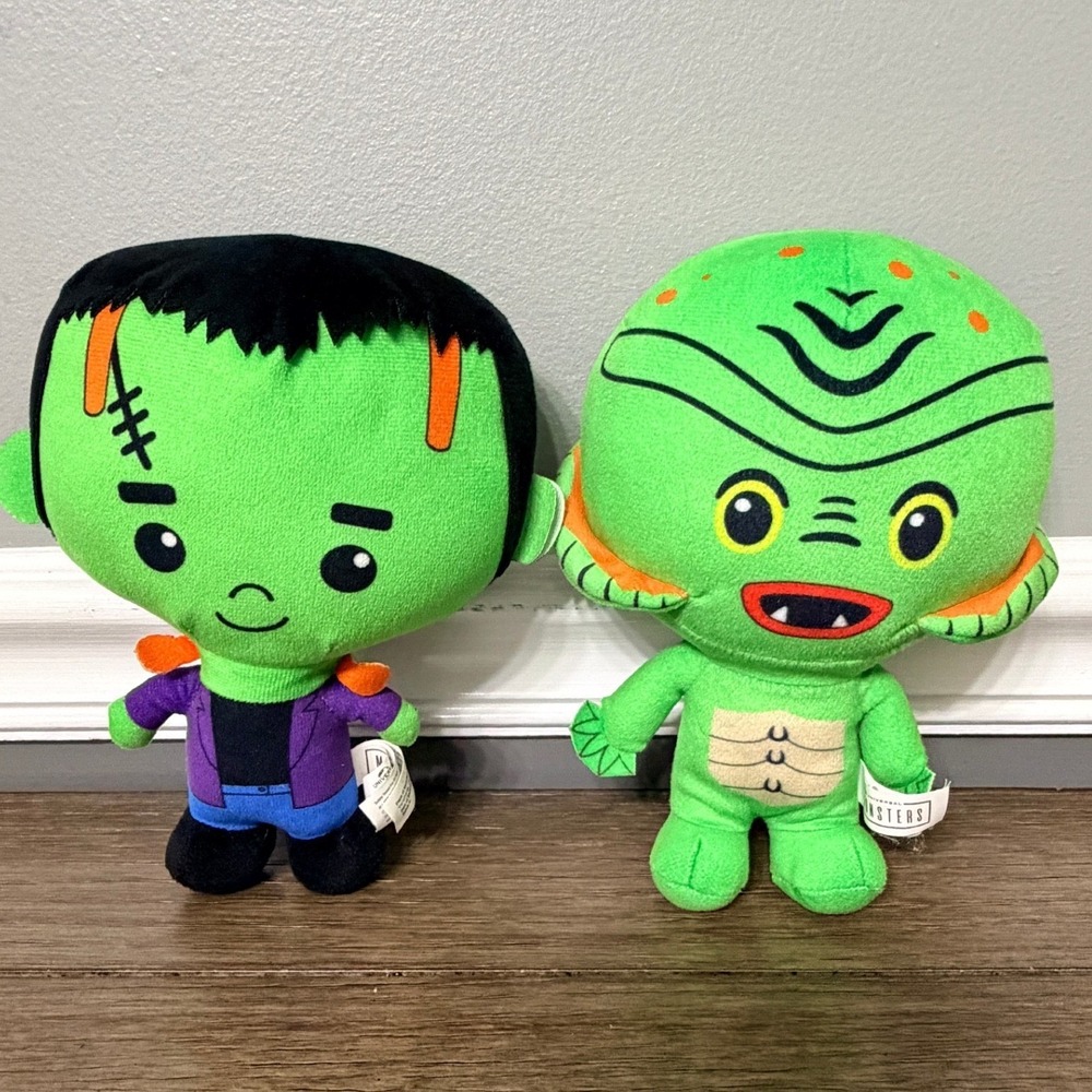 Universal Monsters‎ Frankenstein and Creature From The Black Lagoon Plush Set